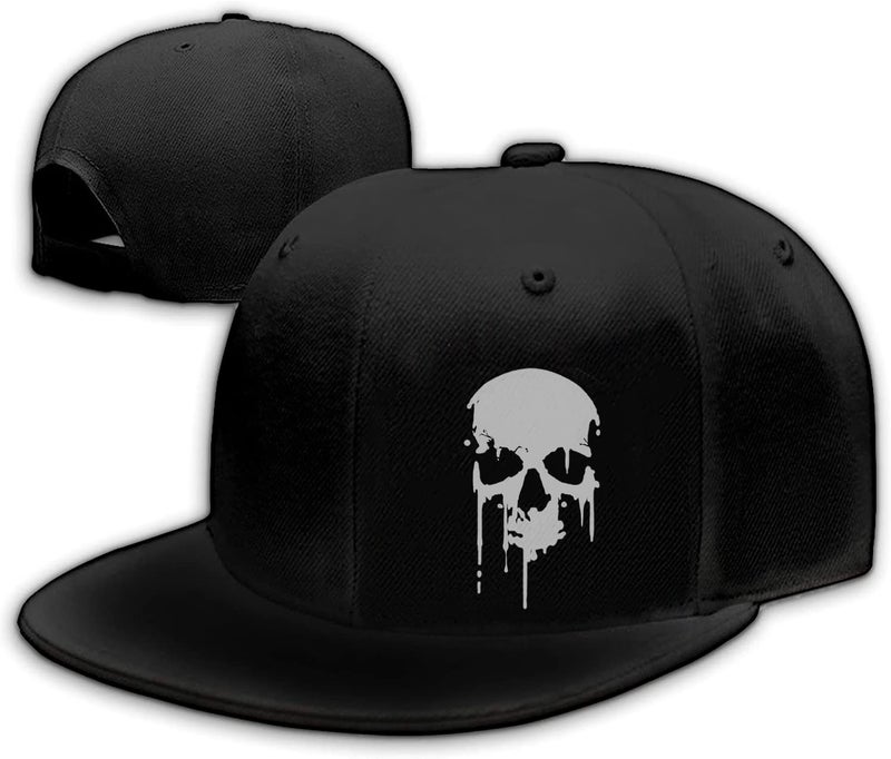 Tijeyi Horror Skull Hat Reaper Grim Snapback Hat for Men Women Black Adjustable Classic Adult Baseball Cap Trucker Dad Hat Flat Bill Hip Hop Cap for Men - Image 1