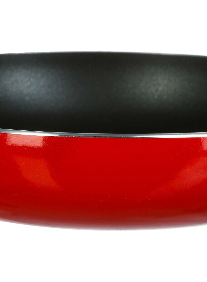 Five Simply Smart Essentielle Aluminum Induction Frying Pan Red and Black 30cm 128844 - Image 3