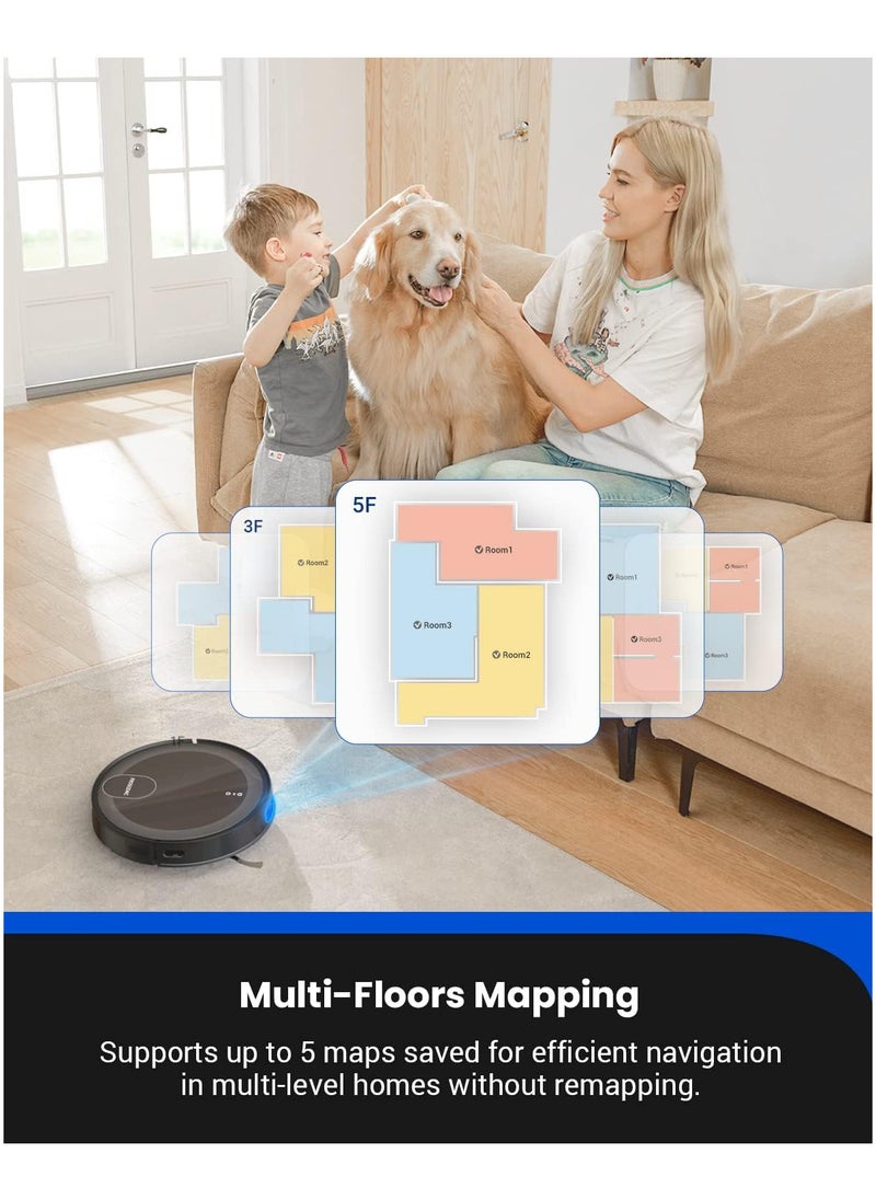 Proscenic - X1 Robot Vacuum Cleaner with Mop, 3000pa, integrated LiDAR Navigation Robot with the 2.5L Self-Emptying Technology, APP & Alexa Control for Cleaning Pet Hair/Dust/Hard Floor/Low Pile Carpet - Image 1