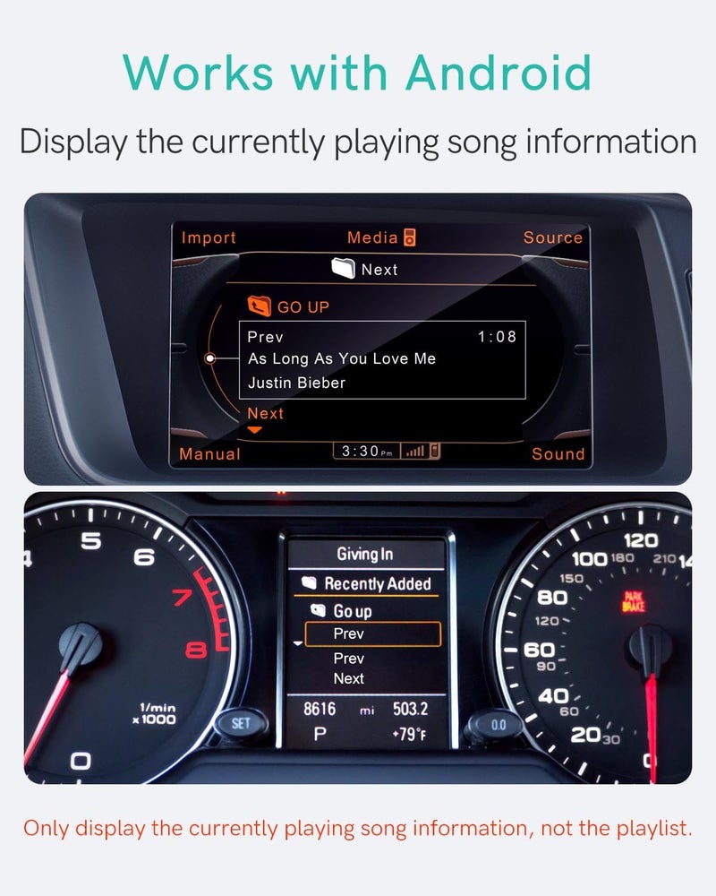 CHOOCL Bluetooth 5.0 Car Adapter for Audi, Mercedes & Volkswagen with AMI/MDI Interface - Image 5