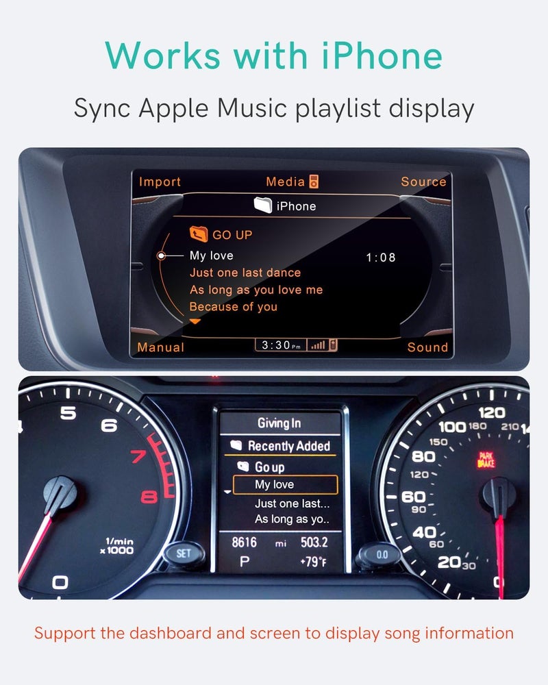 CHOOCL Bluetooth 5.0 Car Adapter for Audi, Mercedes & Volkswagen with AMI/MDI Interface - Image 4