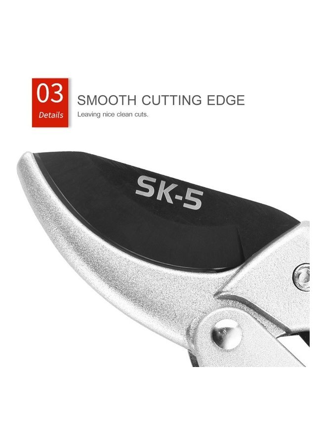 Hand Pruning Shears Branch Trimmer Tree Limb Cutter Silver/Black