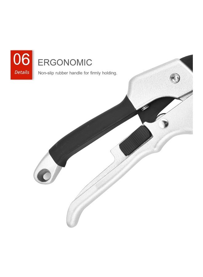 Hand Pruning Shears Branch Trimmer Tree Limb Cutter Silver/Black