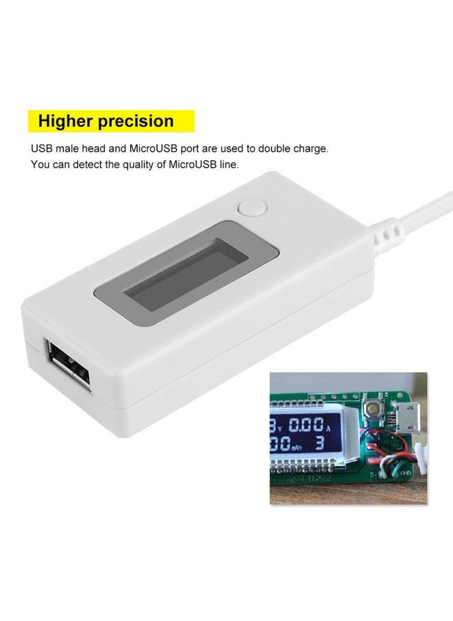 Thoraya LCD Backlight Digital Display USB Ammeter Voltmeter Charging Capacity Power Tester  - Image 4