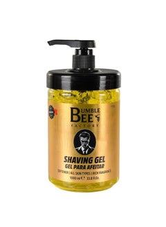 BUMBLE BEE Shaving Gel Softner Non-Irritating, All Skin Types, Rich Male Fragance - Smooth And Sophisticated Shaving 33.8 Oz / 1000 Ml. Barber Supplies (Yellow)  - Image 1