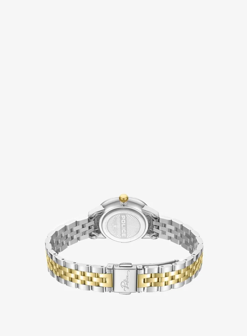Police Champagne Women's Jeita Champagne Dial Stainless Steel Bracelet Analog Watch for Women, 30mm for Women | Best Price UAE