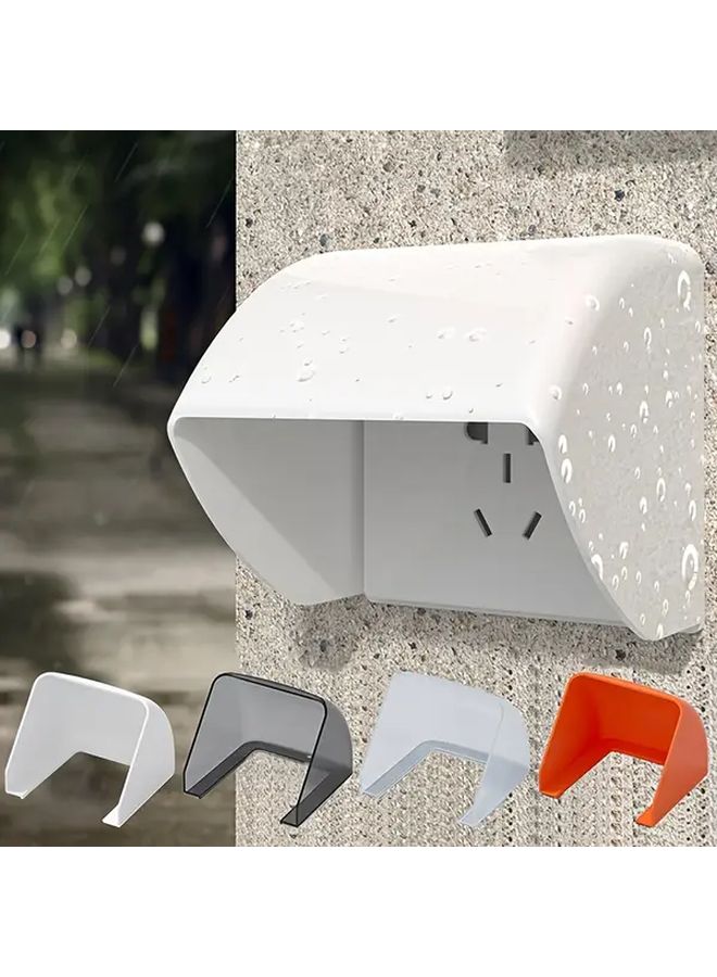 غطاء مفتاح خارجي شفاف مقاوم للماء لحماية مقبس الطاقة، قطعتان - Image 2