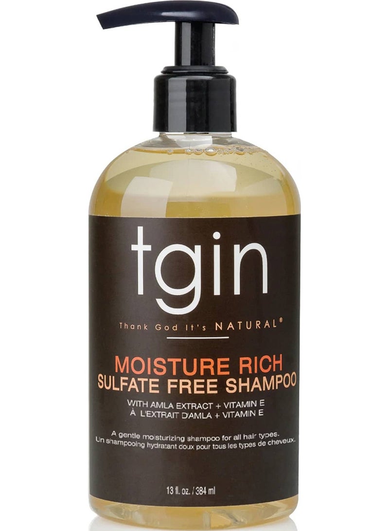 Tgin Thank God Its Natural Moisture Rich Sulfate Free Shampoo 13oz/384ml