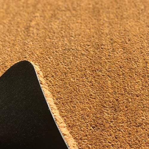 ATMAH Plain Coir Doormat, (60Cm X 120Cm, Beige) - Image 3