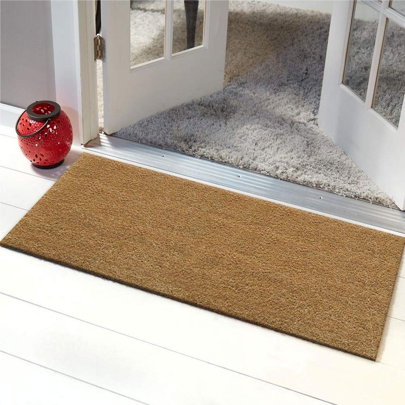 ATMAH Plain Coir Doormat, (60Cm X 120Cm, Beige) - Image 5