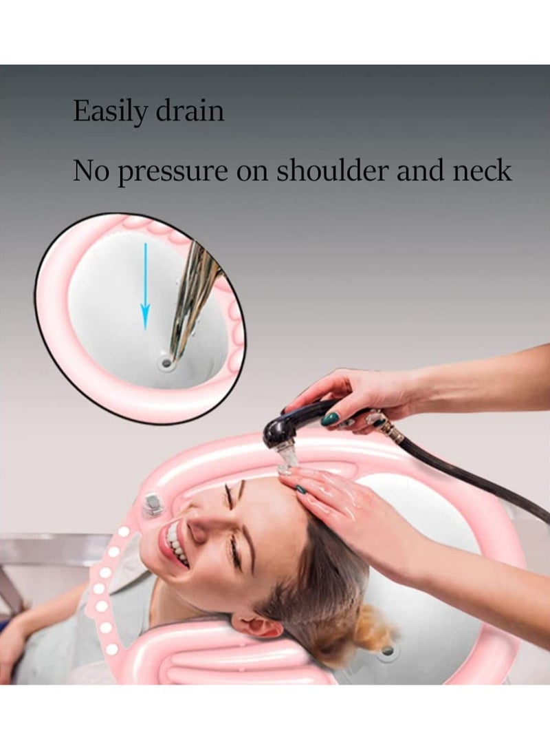 كي واي دي حوض غسيل الشعر المحمول القابل للانتفاخ للمرضى المسنين وطريحي الفراش -بما في ذلك المضخة الهوائية والعلبة المريحة في المنزل، المستشفى، صالون استخدام الرعاية العليا وإمكانية وصول المعوقين - Image 4