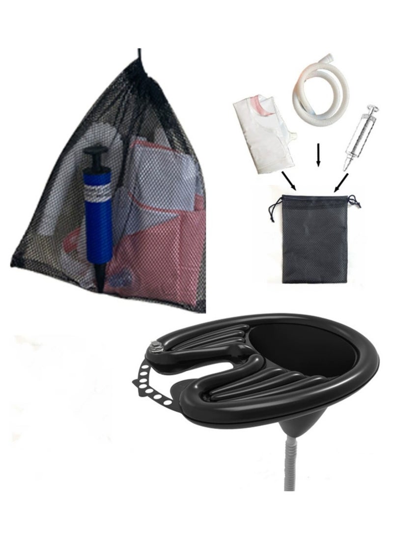 كي واي دي حوض غسيل الشعر المحمول القابل للانتفاخ للمرضى المسنين وطريحي الفراش -بما في ذلك المضخة الهوائية والعلبة المريحة في المنزل، المستشفى، صالون استخدام الرعاية العليا وإمكانية وصول المعوقين - Image 2