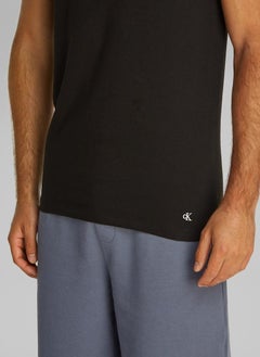 CALVIN KLEIN Cotton T-Shirts Short Sleeve Crew Neck - 3 Pack  - Image 4
