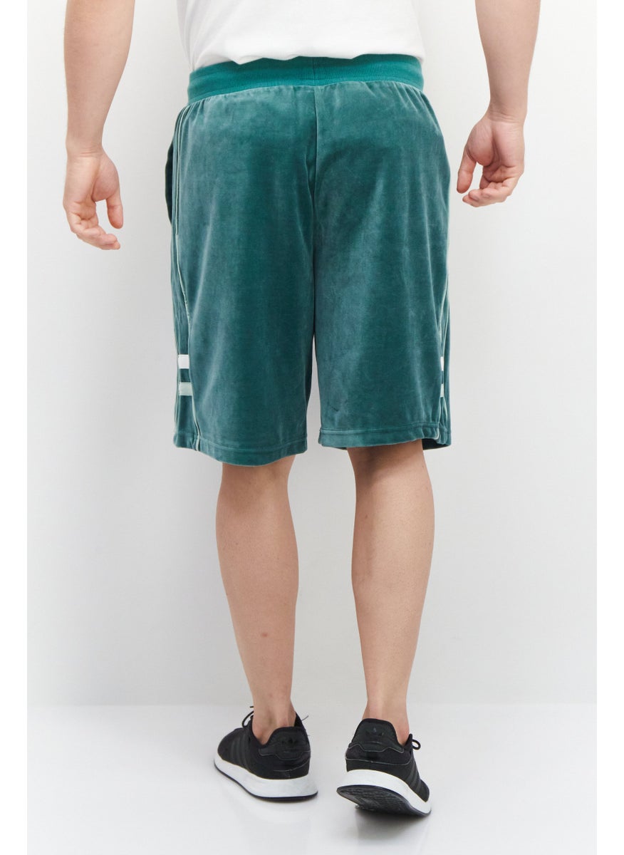 FILA Men Sportswear Fit Brand Logo Training Short, Sage Green  - Image 3