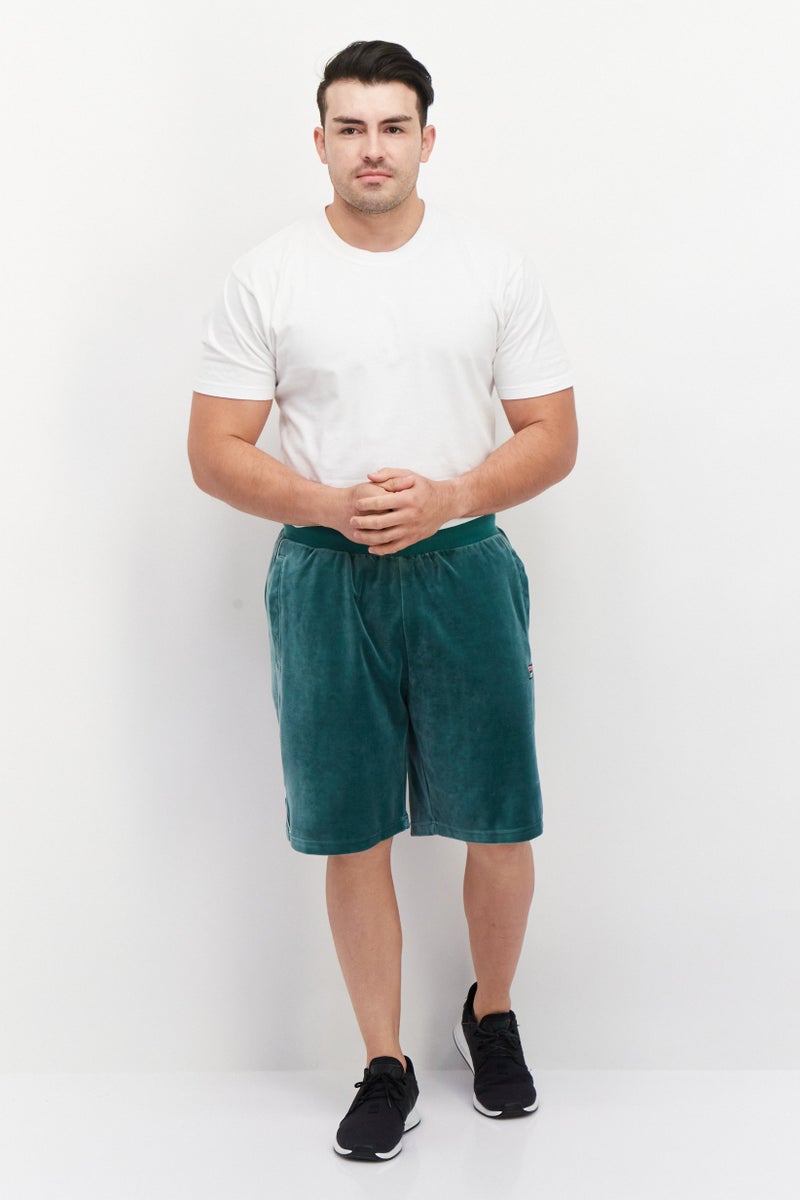 FILA Men Sportswear Fit Brand Logo Training Shorts, Sage Green - Image 4