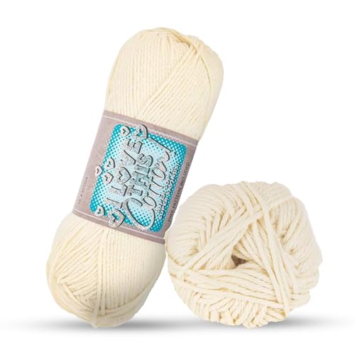 Hobby Lobby I Love This Cotton Medium Yarn for Crocheting & Knitting – Soft Yarn Skein – 180 Yards of 100% Cotton Yarn for Crocheting Blankets, Hats, & More – DIY Handcrafting Accessories - Image 1