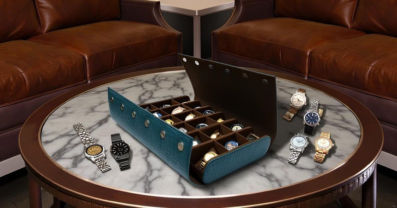 essart 18-Slot Watch Roll Case – Premium Travel Organizer for Watch Collectors, PU Leather Luxury Storage, Portable & Scratch-Resistant - Image 1