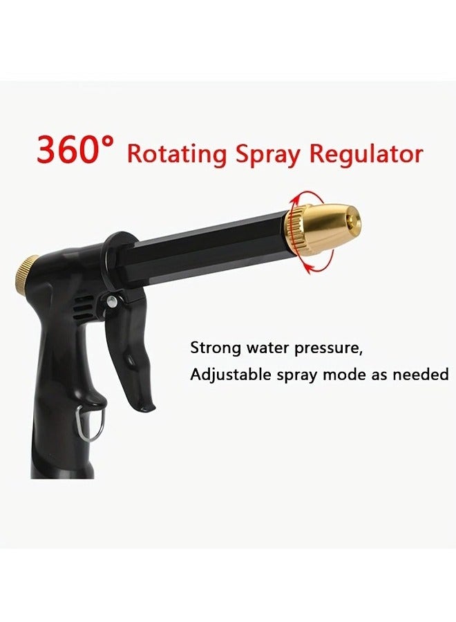 اتش واي 1 قطعة مسدس مياه غسيل السيارات بالضغط القوي (أنبوب غير مدرج) مع دش حديقة متعدد الوظائف وفوهة للتنظيف الفعال - Image 3