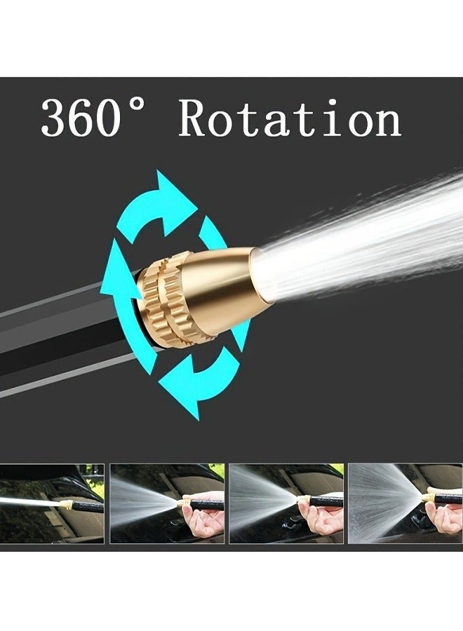 اتش واي 1 قطعة مسدس مياه غسيل السيارات بالضغط القوي (أنبوب غير مدرج) مع دش حديقة متعدد الوظائف وفوهة للتنظيف الفعال - Image 5