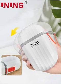 UNUNS 2 Pieces Soap Box Holder,Travel Soap Case Box With Cover,Portable Anti Overflow Soap Dish,Built-in Drain Shelf,Soap Dish Holder  - Image 3