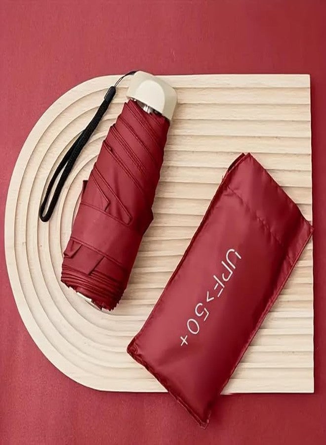 Hatanu Mall Compact Travel Umbrella, Portable Mini Travel Sun Rain Beach Golf- Elegant Slim Design Small Pocket Umbrella for Rain, UV Protection Lightweight Umbrellas for Girls and Women (Multicolor) - Image 4