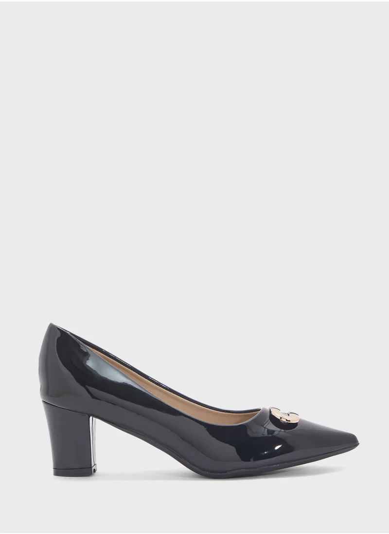إس دي. فيلانو Mid Block Heel Pointed Pump