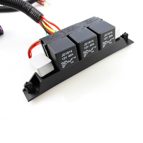 FORLETOR Dual Speed Electric Fan Control Wiring Harness Kit 674-00923 Fit for Chevy Silverado Avalanche Suburban Tahoe GMC Sierra Yukon, Retrofit Stand Alone Electric Fan Harness - Image 3