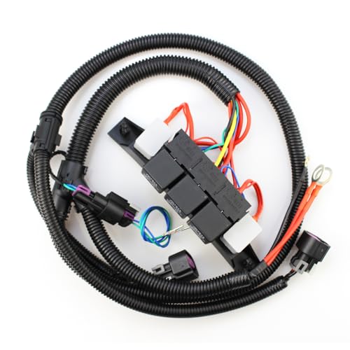 FORLETOR Dual Speed Electric Fan Control Wiring Harness Kit 674-00923 Fit for Chevy Silverado Avalanche Suburban Tahoe GMC Sierra Yukon, Retrofit Stand Alone Electric Fan Harness - Image 1