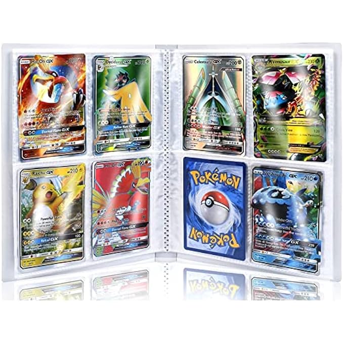 Pokemon 112CARDS PIKACHU POKEMON COLLECTION CARDS ALBUM BOOK TOP LOADED CARD STORAGE ALBUM CARD SORT BOOK ORGANIZER POUCHES FOR POKEMON CARDS - Image 3
