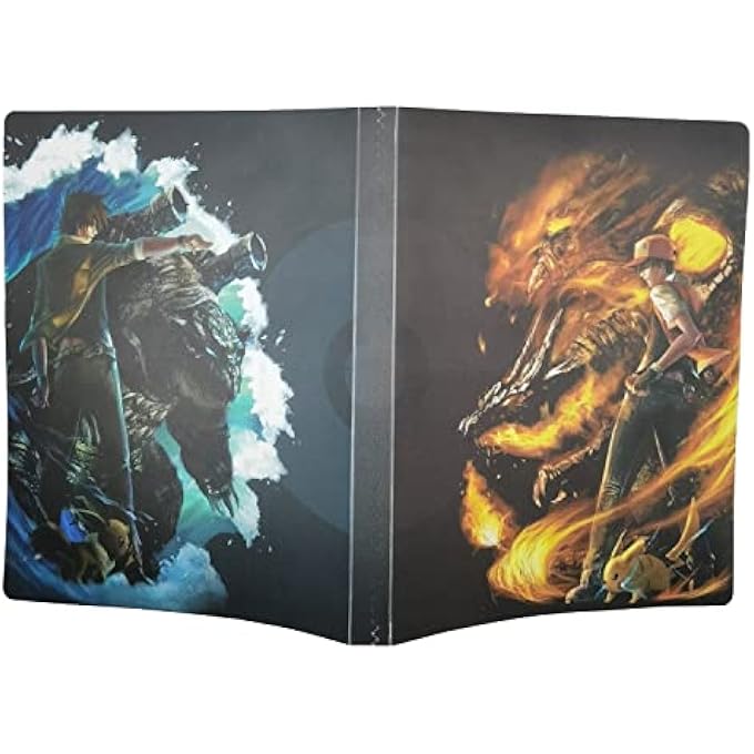 Pokemon 112CARDS PIKACHU POKEMON COLLECTION CARDS ALBUM BOOK TOP LOADED CARD STORAGE ALBUM CARD SORT BOOK ORGANIZER POUCHES FOR POKEMON CARDS - Image 1