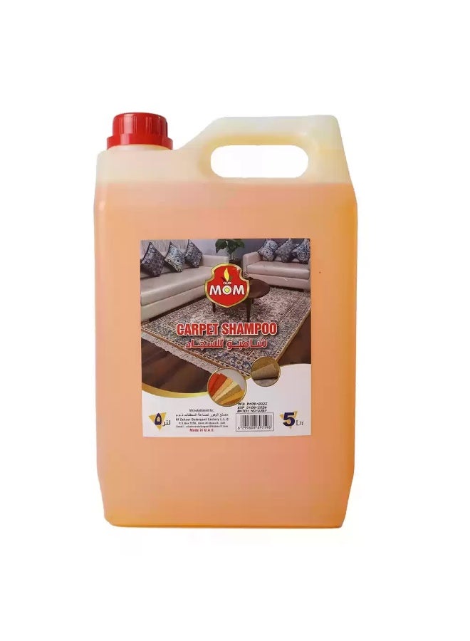 MOM Mom Carpet Cleaning Shampoo For Cleaning Dirty Carpet Deeply- 5ltr - Image 1