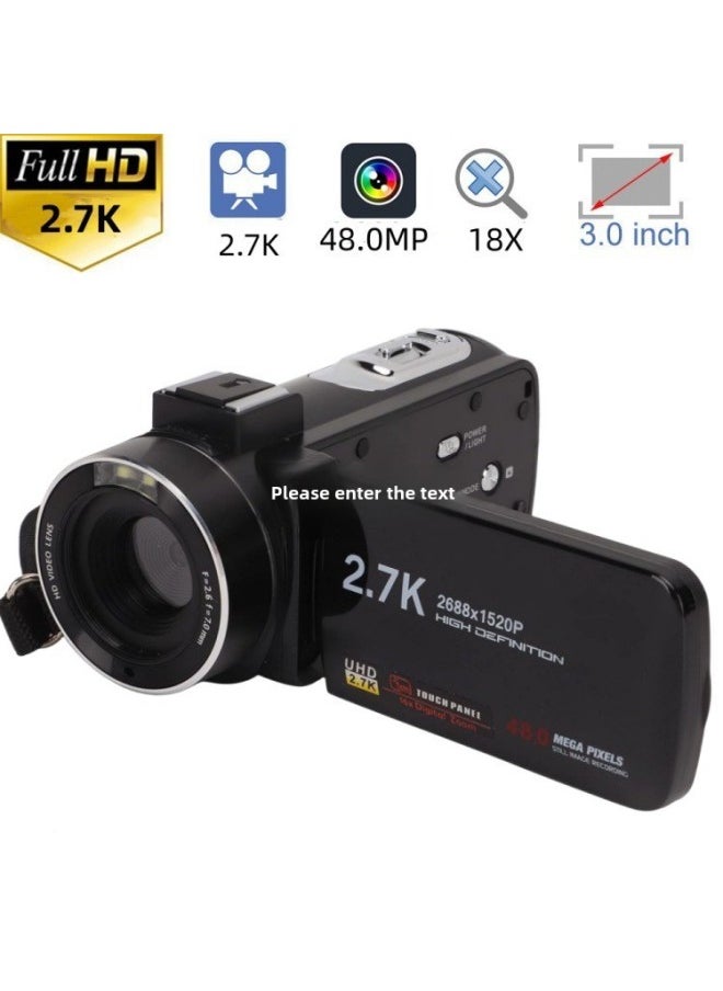 Generic English Version Of HD Camera DV-F3M Machine HD Digital Camera 48 Million Pixels HD 1080P-Body Color:Standard Chinese Version Black  - Image 5