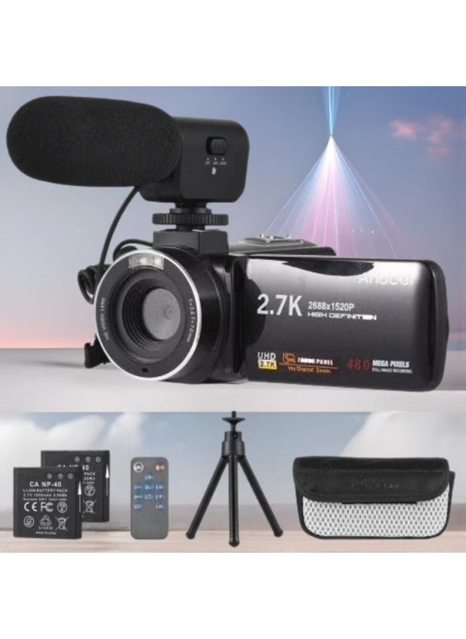 Generic English Version Of HD Camera DV-F3M Machine HD Digital Camera 48 Million Pixels HD 1080P-Body Color:Standard Chinese Version Black  - Image 2
