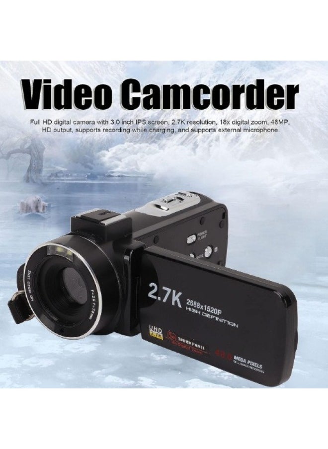 Generic English Version Of HD Camera DV-F3M Machine HD Digital Camera 48 Million Pixels HD 1080P-Body Color:Standard Chinese Version Black  - Image 3