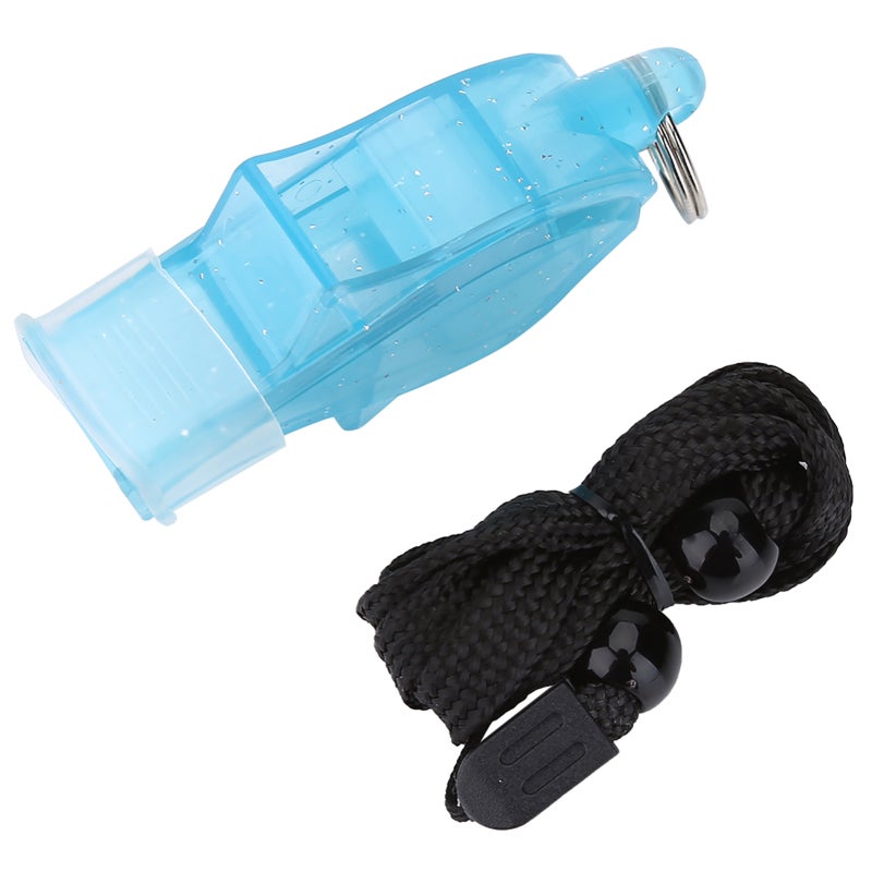 Referee Whistle: Sapphire Blue Dolphin Shape, Durable High-Grade Material, Loud Clear Sound - Lightweight With Lanyard Survival Whistle for Outdoor Survival, PE Lessons, Sports Games - Image 5