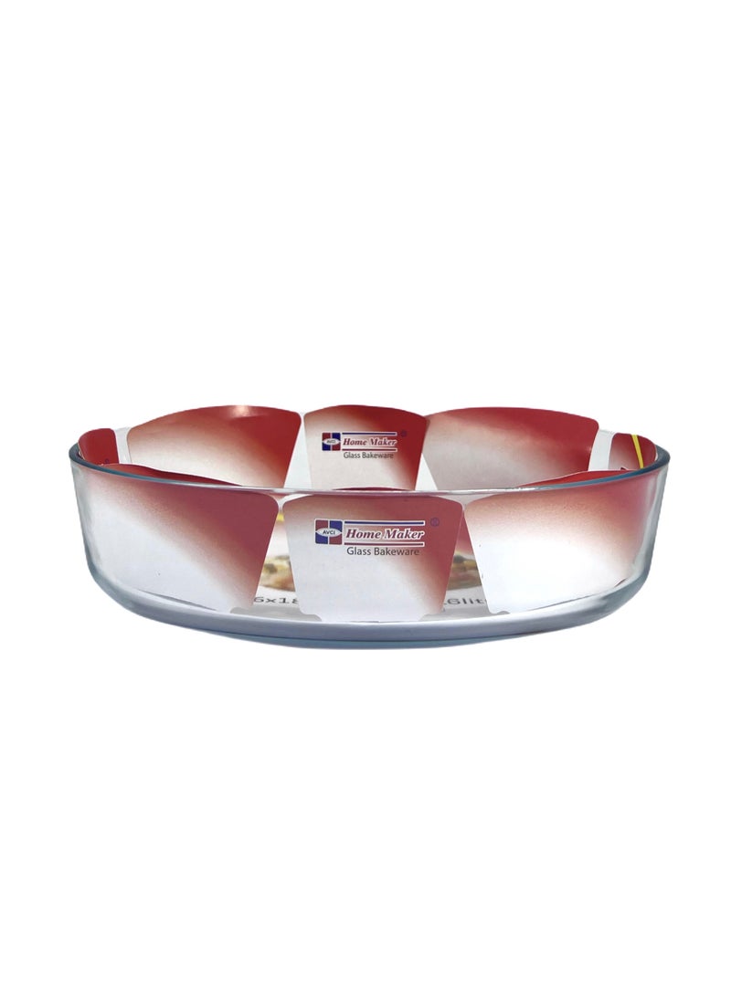 Homemaker Oval Glass Baking Dish, 1.6 Lt Capacity, 26X18 Cm Diameter, 6 Cm Height - Clear  - Image 5