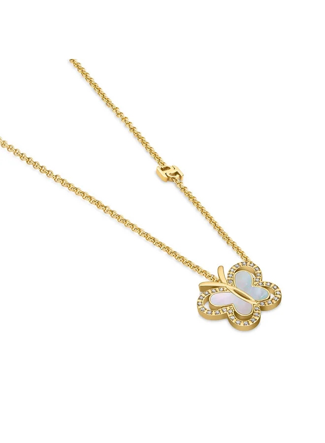 سانت هونور عقد صغير بتصميم فراشة مطلي بالذهب