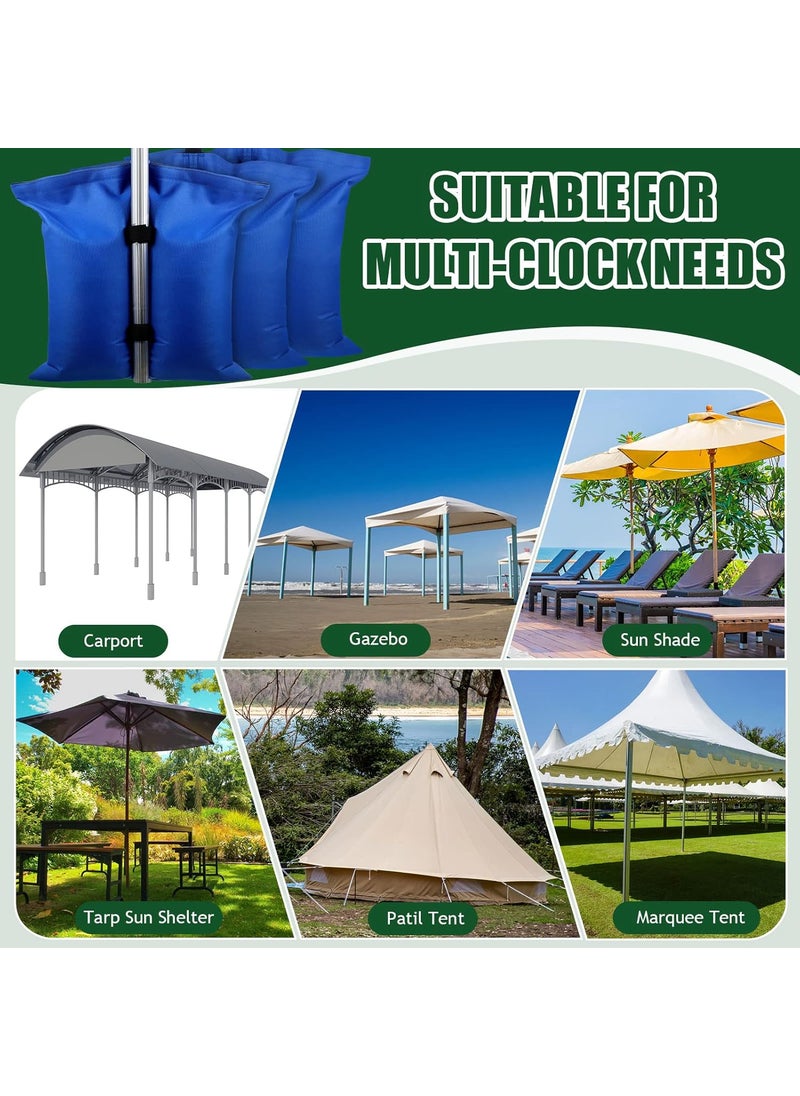 Woanger Woanger Extra Large Canopy Weights 112 Lbs Gazebo Heavy Duty Tent Sand Bags Pop up Tent Weights for Outdoor Pop up Canopy CanopiesTent GazeboBlue 6 Pcs  - Image 5