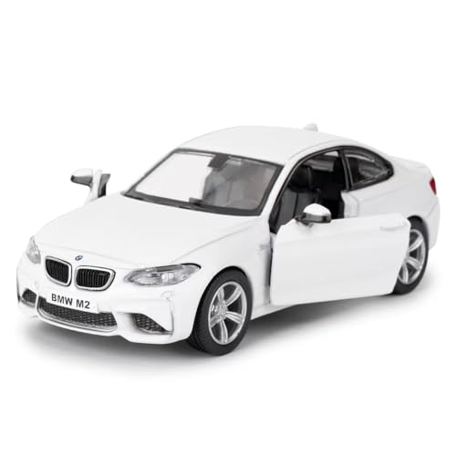 RMZ City 1:36 BMW M2 Toy Car, Diecast Pull Back Model Car, Collection Kids Toy for Aged 3 and up, Gift White - Image 1