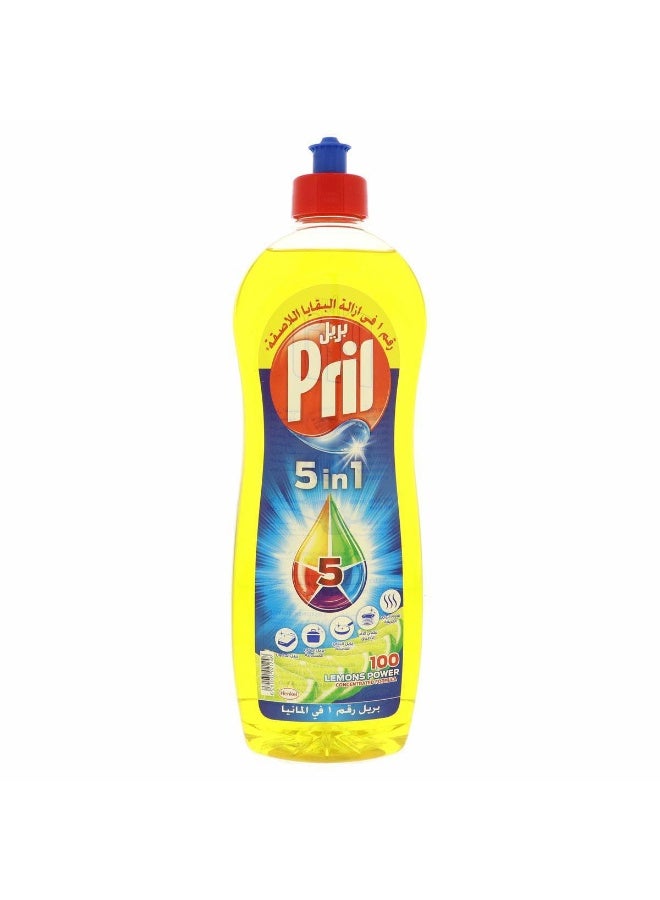 Pril Lemon Vinegar Dishwashing Liquid 1L – Pack of 12 | Powerful Grease Removal, Fresh Citrus Clean, Bulk Value - Image 1