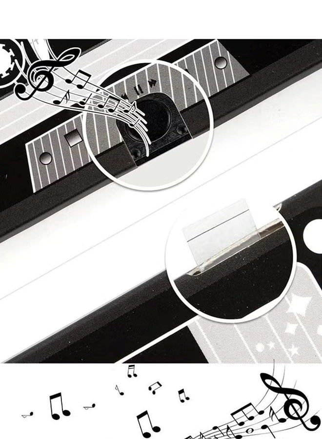 Maya Voice Greeting Card - 60-Second Personalized Recordable Audio Card with Built-in Playback - Retro Style Talking Sound Card for Birthday, Wedding, and Special Occasions - Black - Image 5