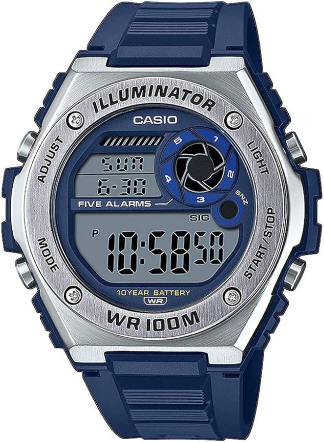 ساعة يد من ستانلس ستيل بعقارب MWD-100H-2AVDF