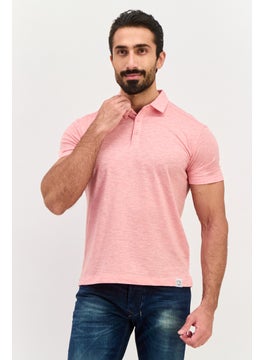 Men Regular Fit Heather Short Sleeve Polo Shirt, Coral - pzsku/Z8F315C6AA9B31A60BF6AZ/45/_/1737642176/5f2fc133-628b-483e-b393-8b31209f6000