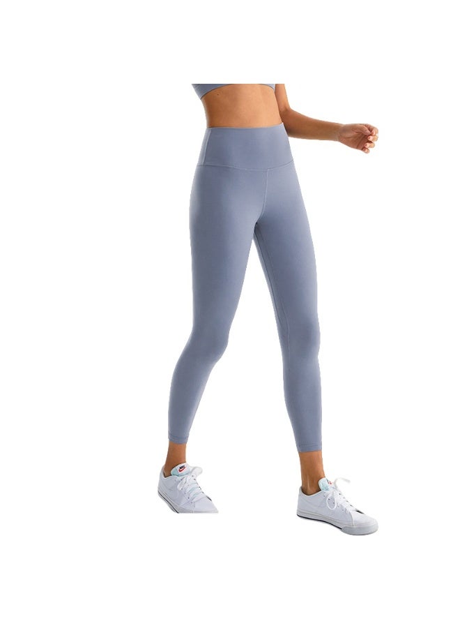 NIBEMINENT Essential/Pure&Plain 7/8 Leggings, High Waisted Compression Soft Pants Workout Athletic Yoga Pants 24" - Image 1