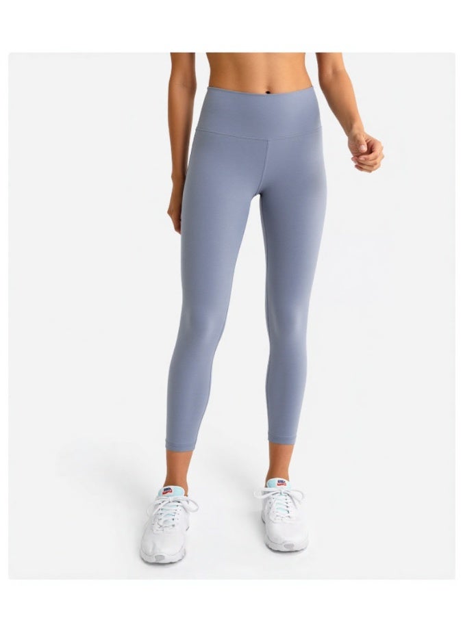 NIBEMINENT Essential/Pure&Plain 7/8 Leggings, High Waisted Compression Soft Pants Workout Athletic Yoga Pants 24" - Image 2
