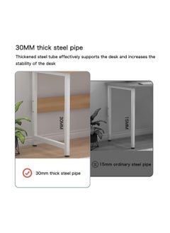 AGD Multi Purpose Study Desk Table With Storage Shelf And Bookshelf  - Image 3