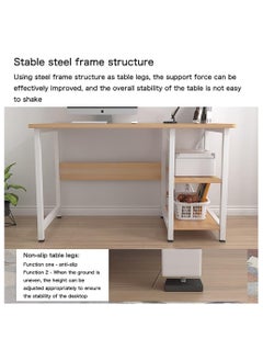 AGD Multi Purpose Study Desk Table With Storage Shelf And Bookshelf  - Image 4