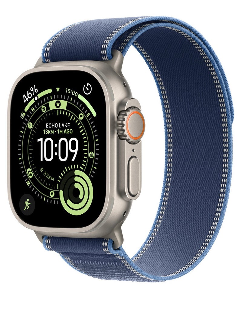 ACLIX Trail Loop Band Compatible with Apple Watch 42mm 44mm 45mm 46mm 49mm, Soft Woven Sport Strap, Adjustable Replacement Wristband for Apple Watch Series Ultra / SE / Series 1/2/3/4/5/6/7/8/9/10/11- Bright Blue - Image 1