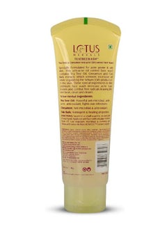 LOTUS HERBALS Teatreewash Tea Tree & Cinnamon Anti-Acne Oil Control Face Wash  - Image 2