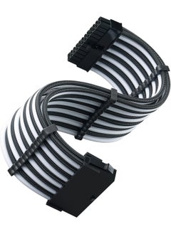 SilverStone 24PIN Motherboard Power Supply Power Cable 30CM (Black-White) (SST-PP07E-MBBW)  - Image 1